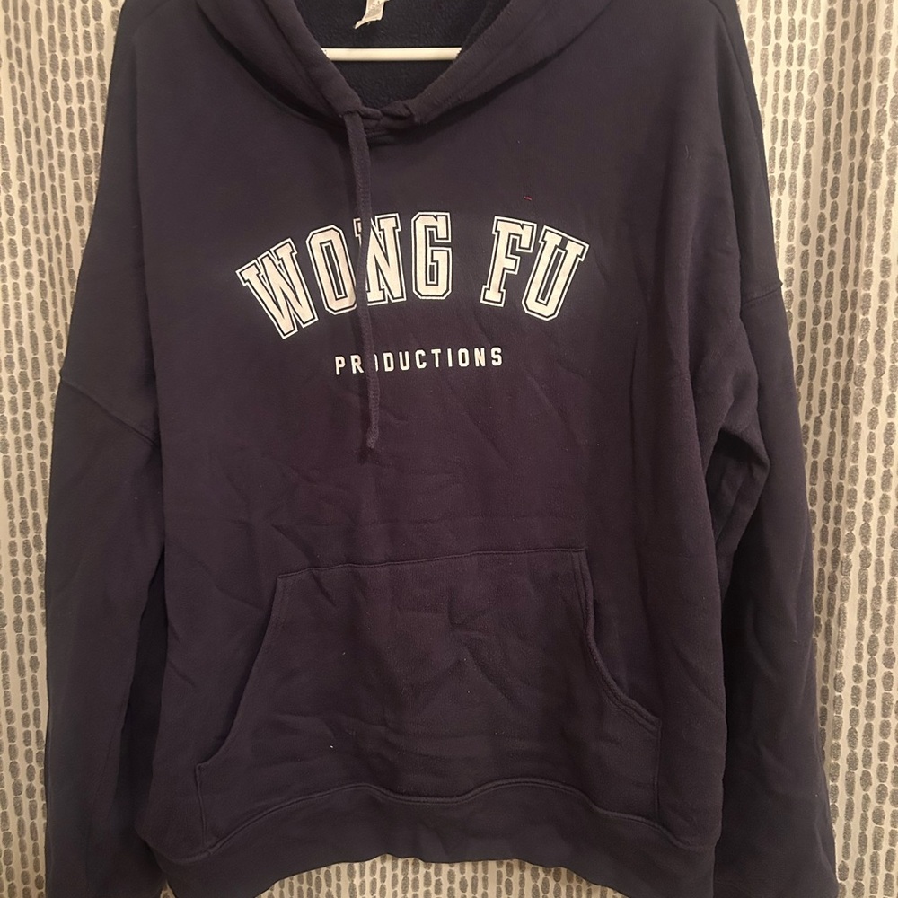 Wong Fu Productions Dark Blue Fleece Hoodie